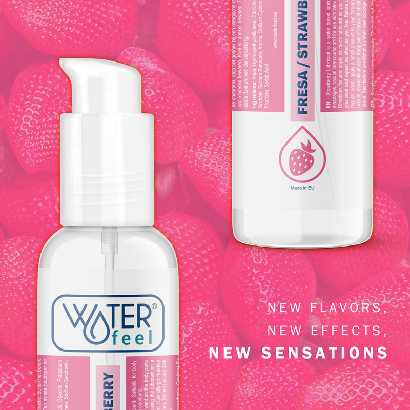WATERFEEL - STRAWBERRY WATER BASED LUBRICANT 175 ML - Amore24