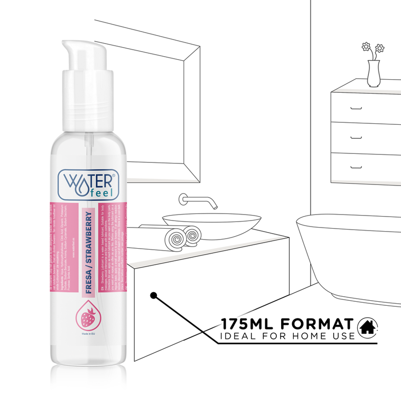 WATERFEEL - STRAWBERRY WATER BASED LUBRICANT 175 ML - Amore24