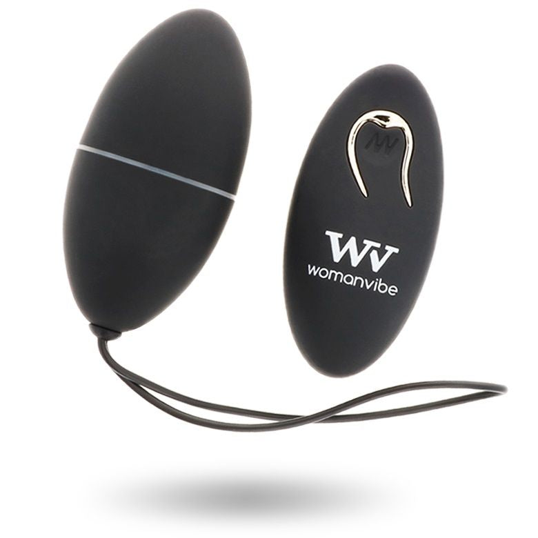 WOMANVIBE - ALSAN EGG REMOTE CONTROL BLACK SILICONE BLACK - Amore24