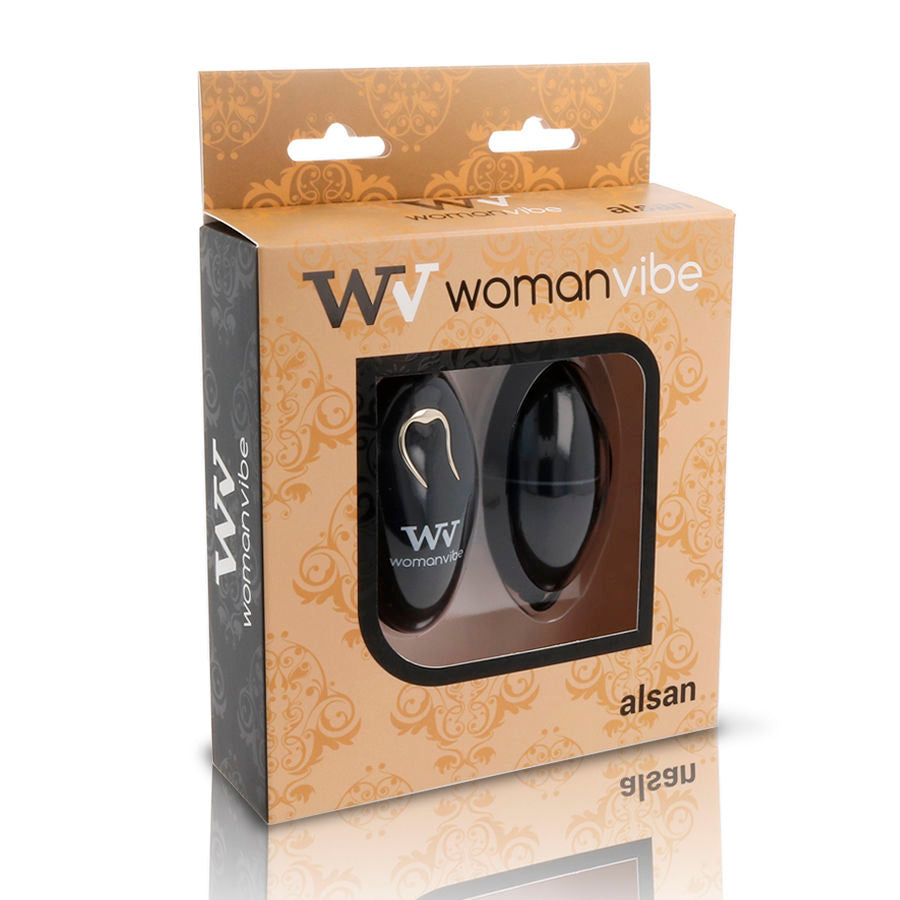 WOMANVIBE - ALSAN EGG REMOTE CONTROL BLACK SILICONE BLACK - Amore24