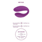 XOCOON - BOUND LOVE COUPLES VIBRATOR PURPLE - Amore24
