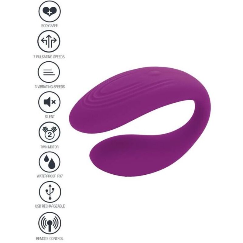 XOCOON - BOUND LOVE COUPLES VIBRATOR PURPLE - Amore24