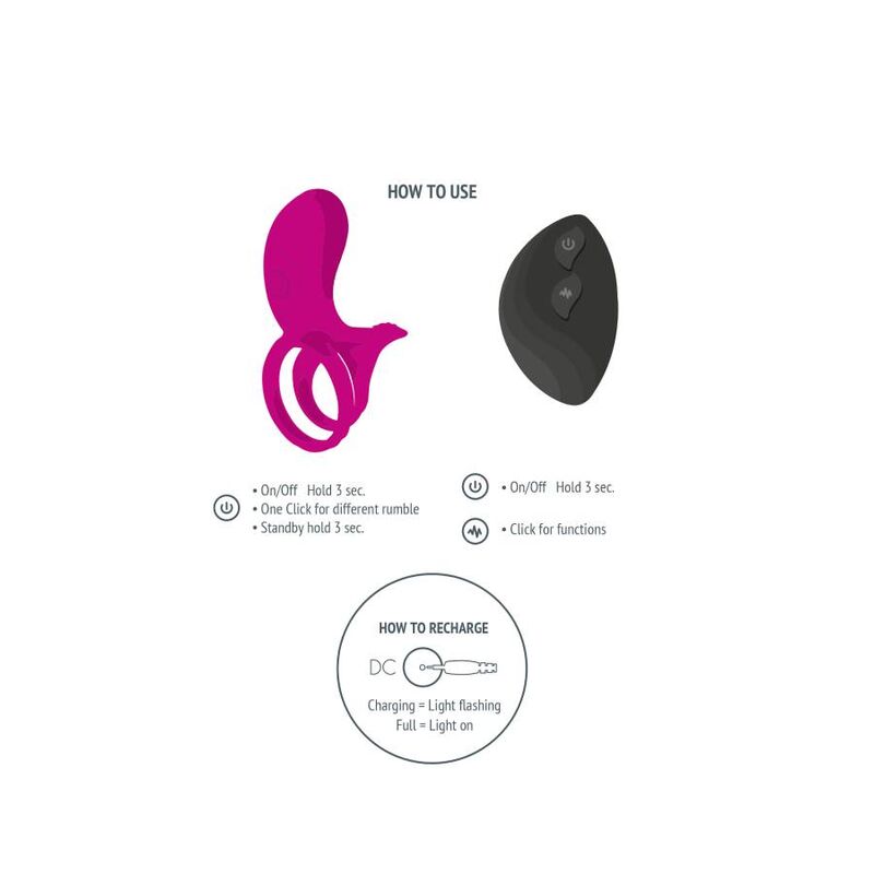 XOCOON - COUPLES STIMULATOR RING FUCHSIA - Amore24