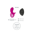 XOCOON - COUPLES STIMULATOR RING FUCHSIA - Amore24