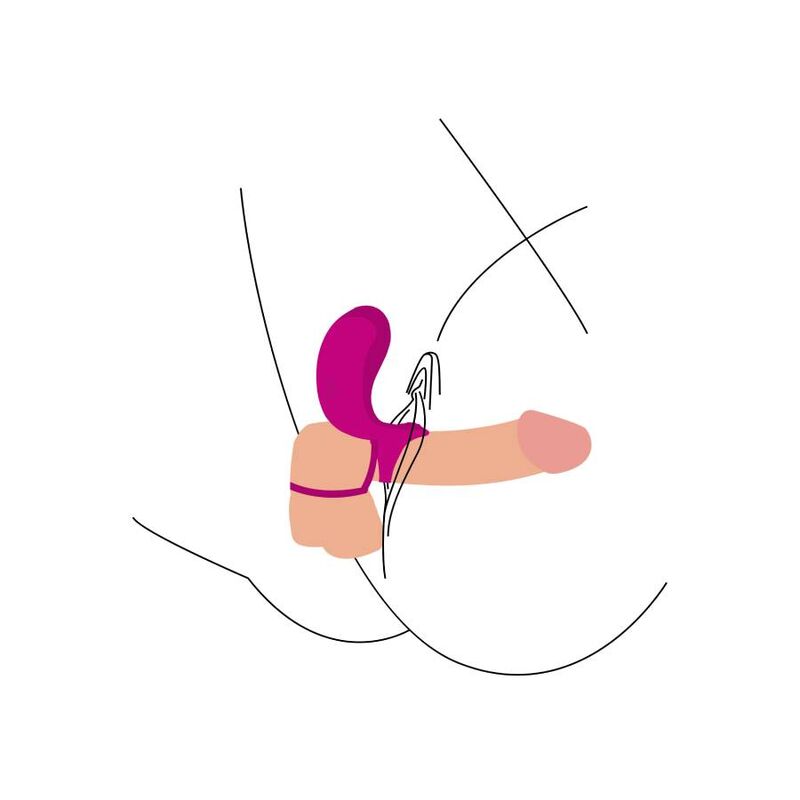 XOCOON - COUPLES STIMULATOR RING FUCHSIA - Amore24
