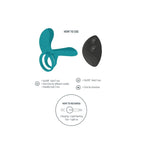 XOCOON - COUPLES VIBRATOR RING GREEN - Amore24