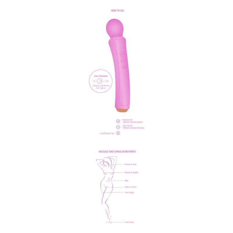 XOCOON - THE CURVED WAND FUCHSIA - Amore24