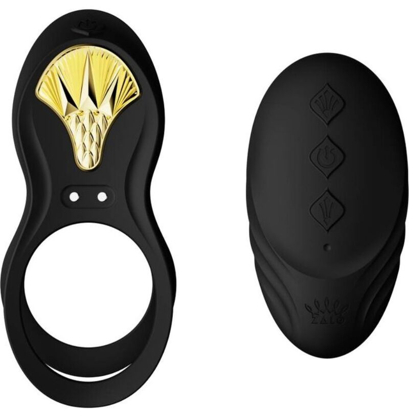 ZALO - BAYEK VIBRATING COUPLES RING BLACK - Amore24