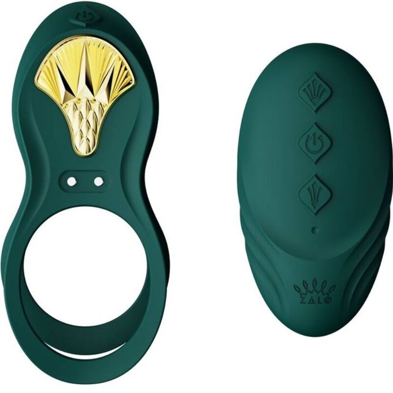 ZALO - BAYEK VIBRATING COUPLES RING GREEN - Amore24