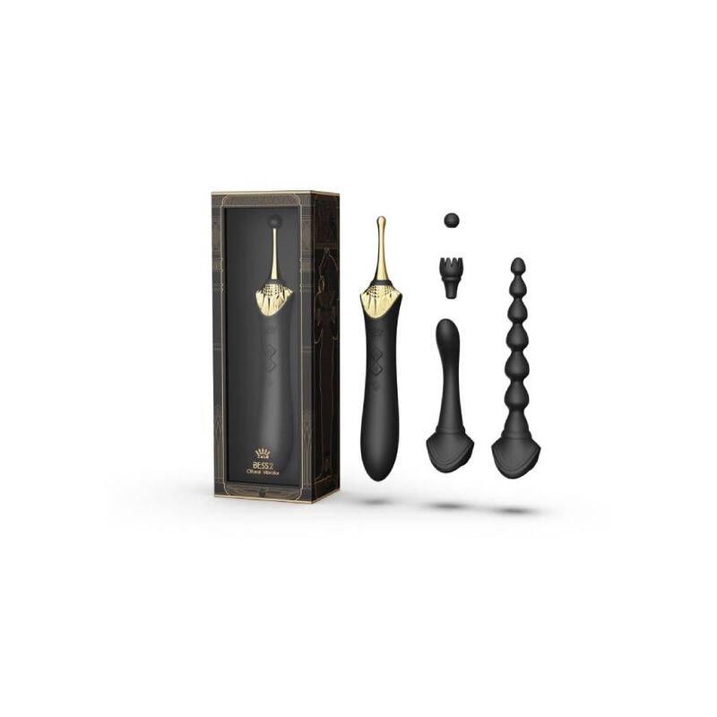 ZALO - BESS 2 CLITORAL MASSAGER BLACK - Amore24
