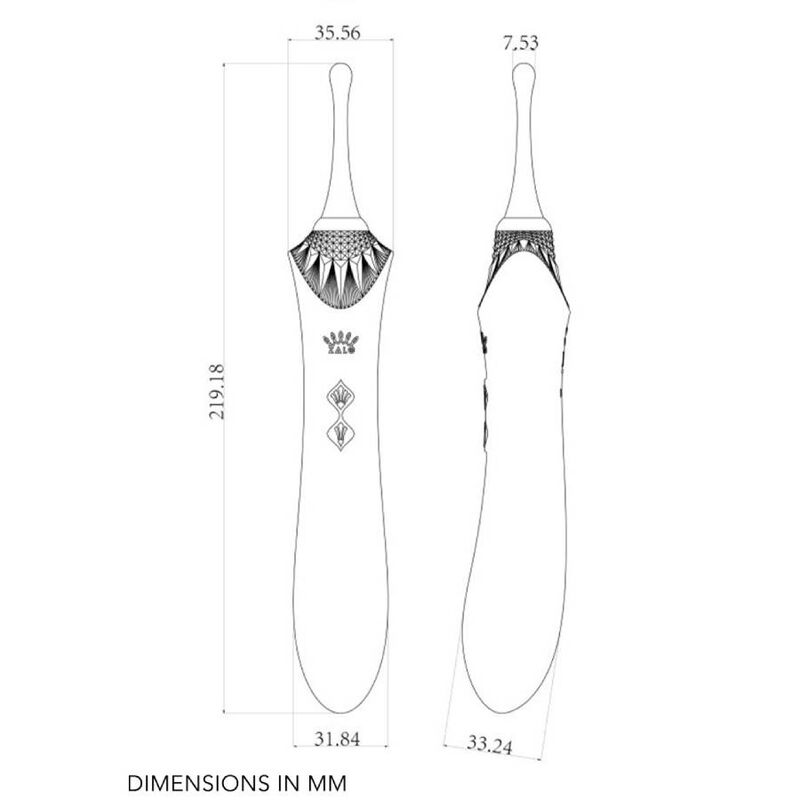 ZALO - BESS 2 CLITORAL MASSAGER BLACK - Amore24